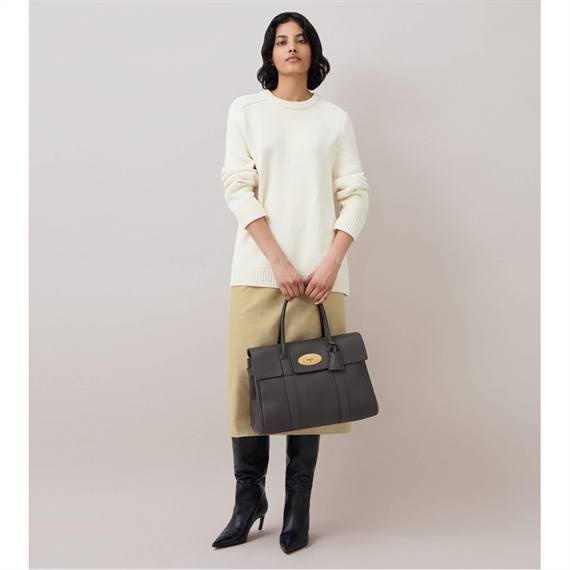 Mulberry Bayswater Ebony Heavy Grain 